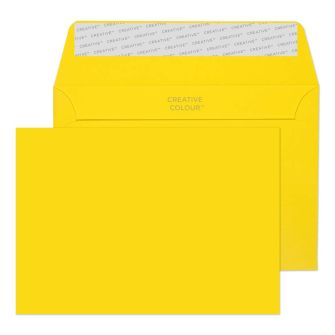 Wallet Peel and Seal Banana Yellow 4 1/2 x 6 3/8 80 lbs Envelopes