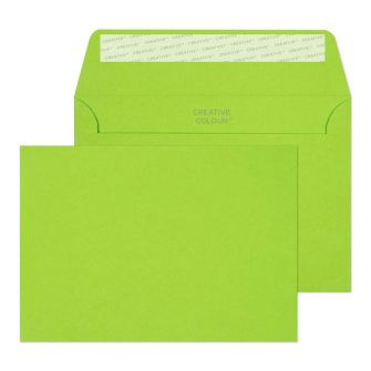 Wallet Peel and Seal Lime Green 4 1/2 x 6 3/8 80 lbs Envelopes