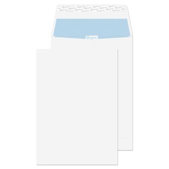 Gusset Pocket Peel and Seal Ultra White Wove 9 x 12 1/2x25 95 lbs