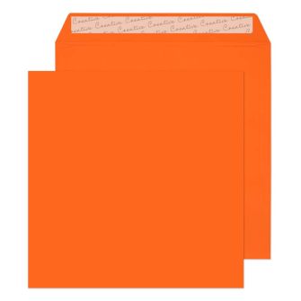 Square Wallet Peel and Seal Pumpkin Orange 8 5/8 x 8 5/8 80 lbs
