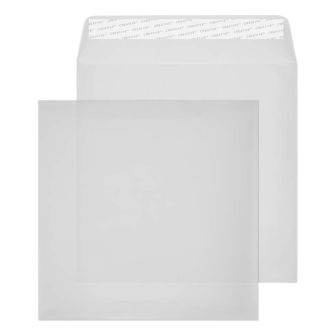 Square Wallet Peel and Seal Translucent White 220x220mm 70 lbs