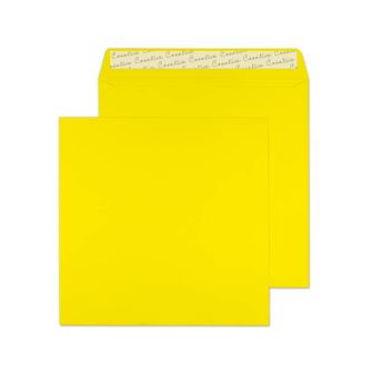 Square Wallet Peel and Seal Banana Yellow 160x160 80 lbs