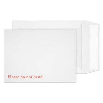 Board Back Pocket Peel and Seal White 241x178mm 80 lbs
