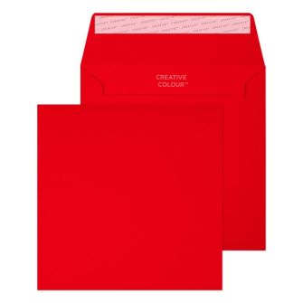 Wallet Peel and Fire Engine Box Red 6 1/8 x 6 1/8 80 lbs Envelopes