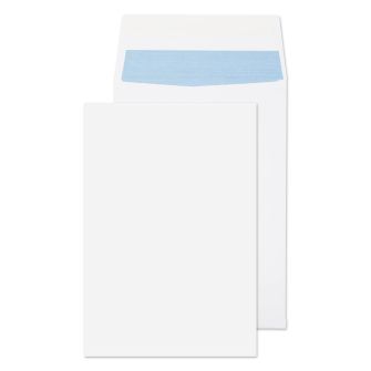 Gusset Pocket Peel and Seal White 9 x 12 1/2x25 95 lbs