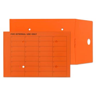 Gusset Pocket Internal Mail Resealable Orange 9 x 12 1/2x25