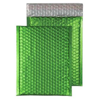 Padded Bubble Pocket Peel and Seal Beetle Green 7 x 9 7/8