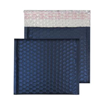 Padded Bubble Wallet Peel and Seal Navy CD 6 1/4 x 6 1/4