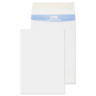 Tear Resistant Gusset Pocket Peel and Seal White 10 x 15 x 1 80 lbs
