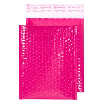 Neon Gloss Padded Pocket Peel and Seal Pink BX100 7 x 9 7/8